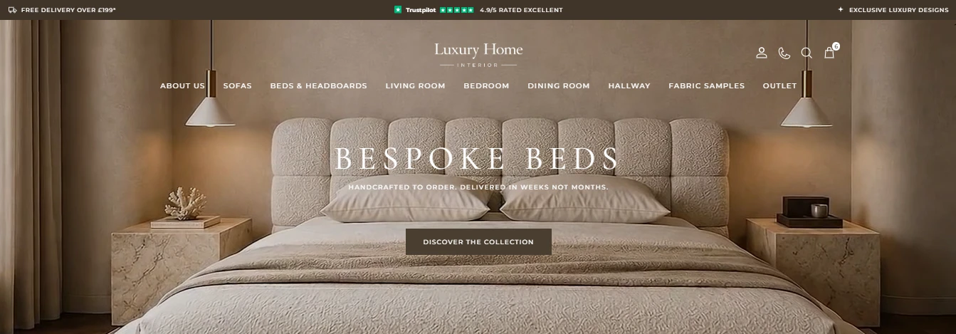 Premium Beds Brand website