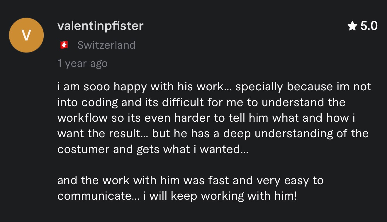 Original review from valentinpfister