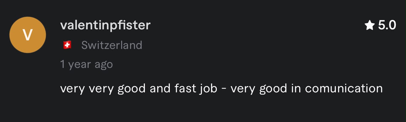 Original review from valentinpfister